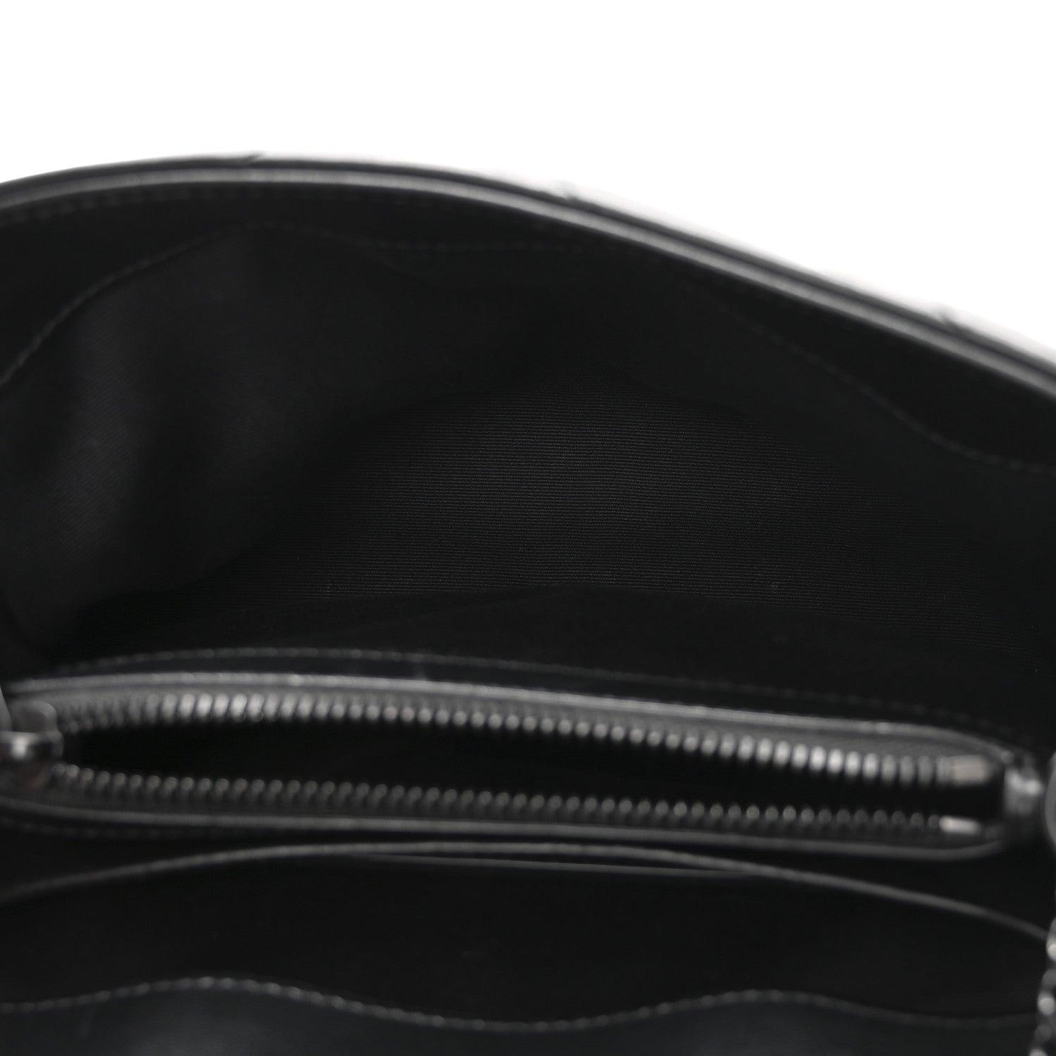 Calfskin Y Quilted Monogram Monochrome Small Loulou Chain Satchel Black
