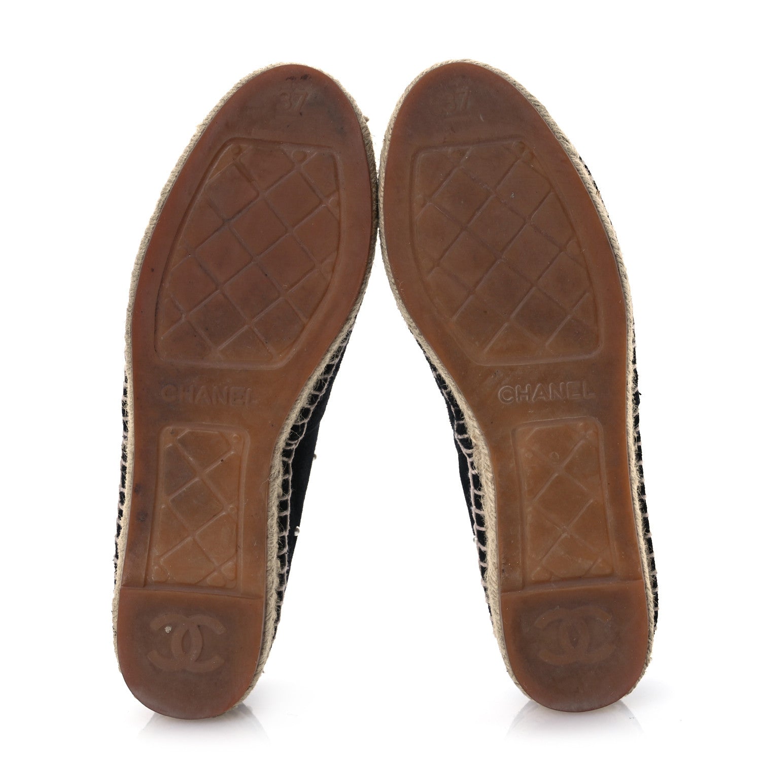 Suede Pearl CC Espadrilles 37 Black