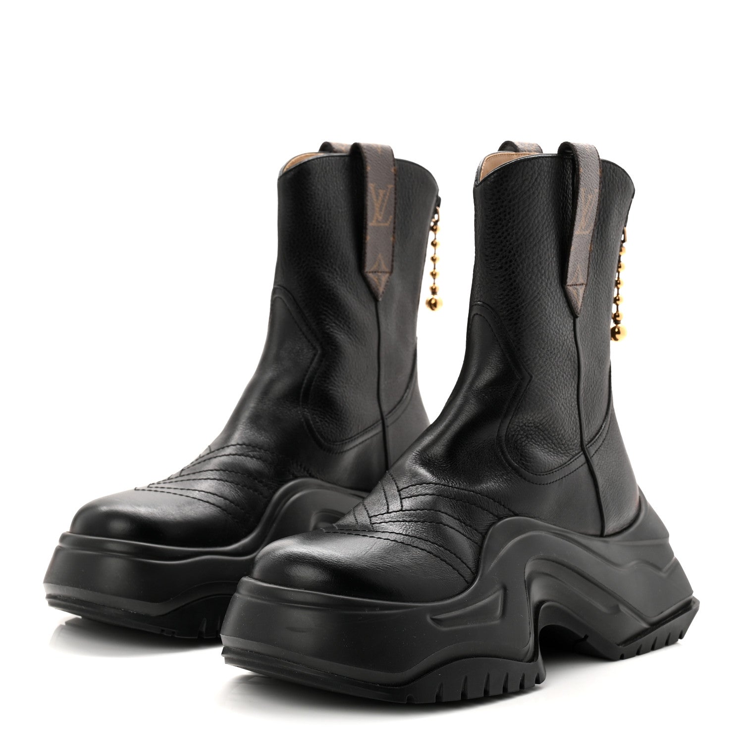 Monogram LV Archlight 2.0 Platform Ankle Boots 39 Black