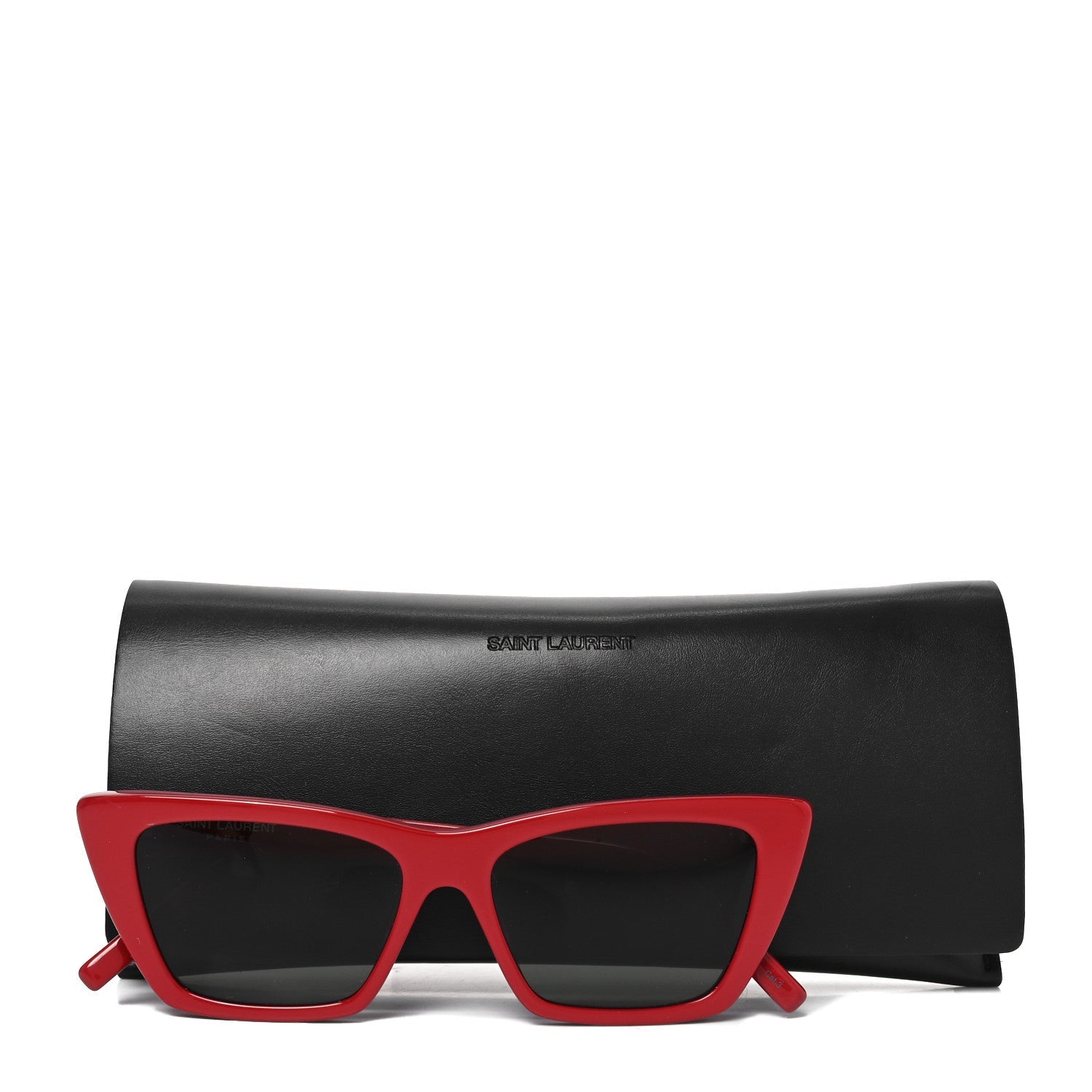 Mica SL 276 Acetate Cat Eye Sunglasses Red