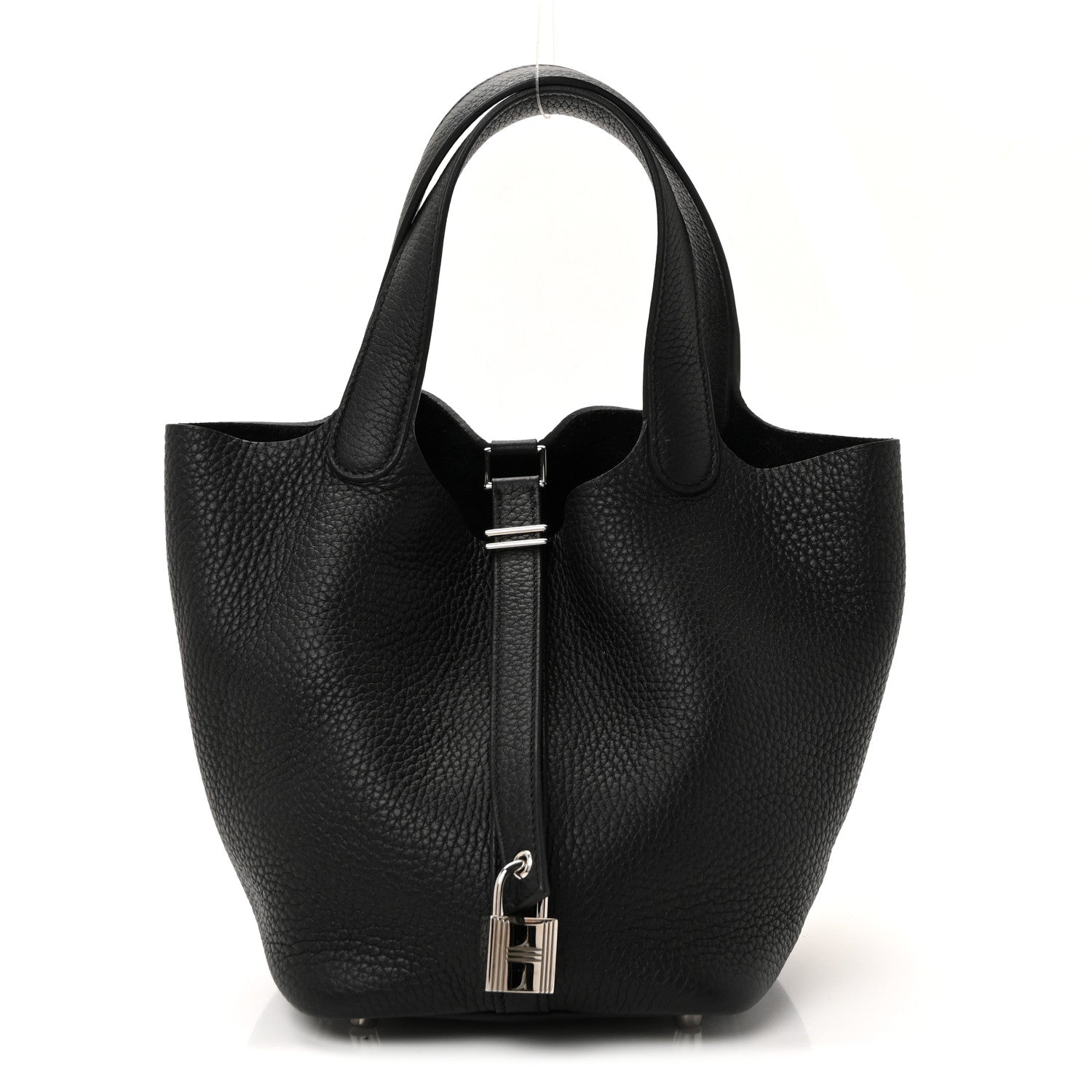 Taurillon Clemence Picotin Lock 18 PM Black