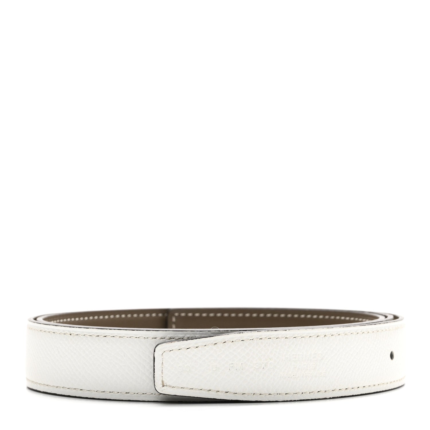 Swift Epsom 32mm Belt Strap 90 36 Etoupe White