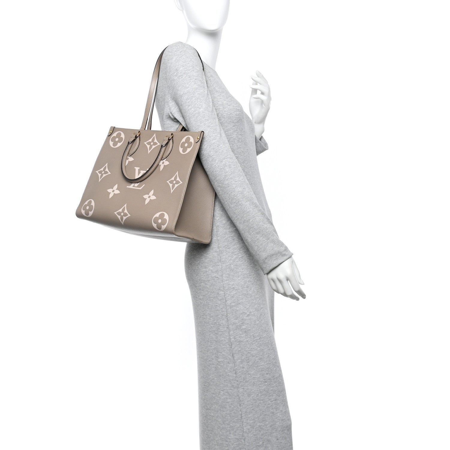 Empreinte Monogram Giant Onthego MM Tourterelle Creme