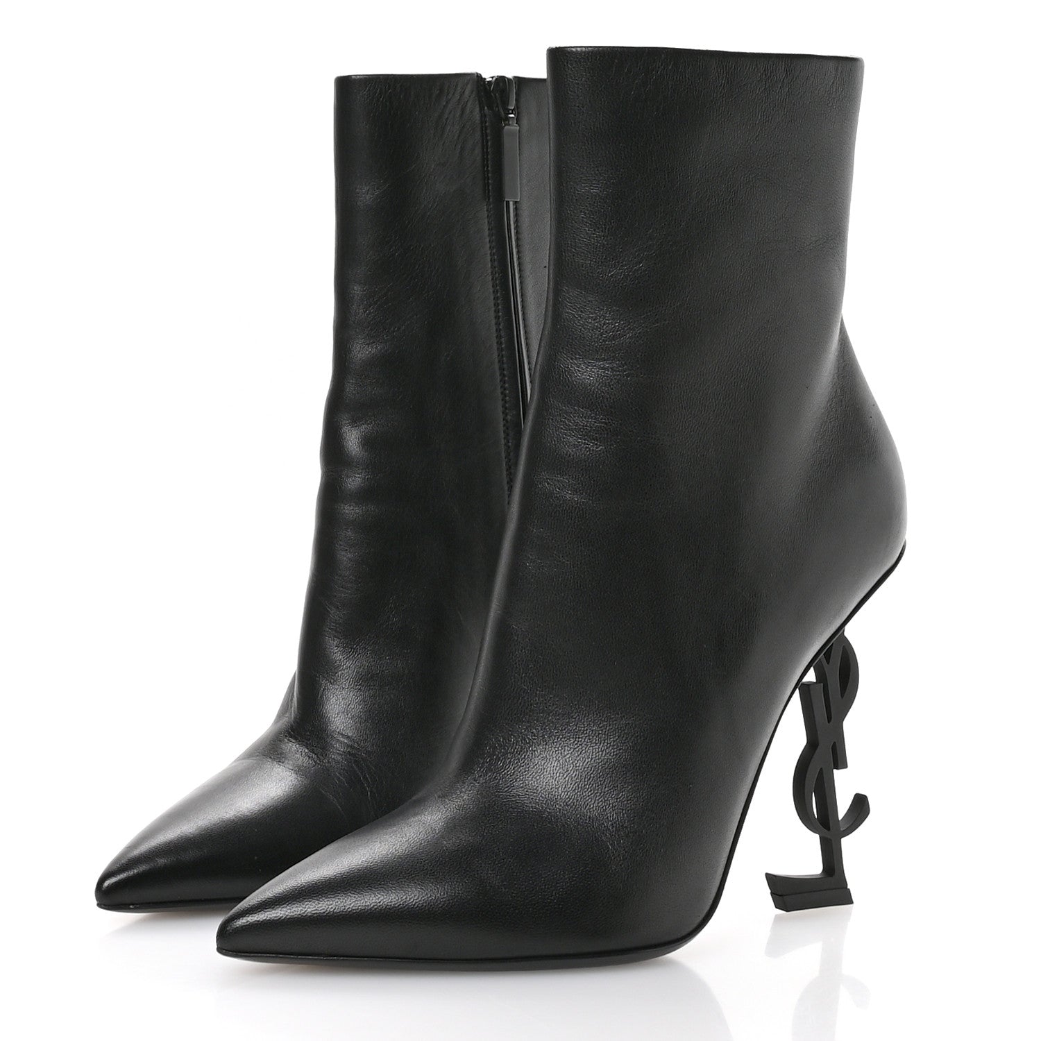 Calfskin Opyum Ankle Boots 40 Black