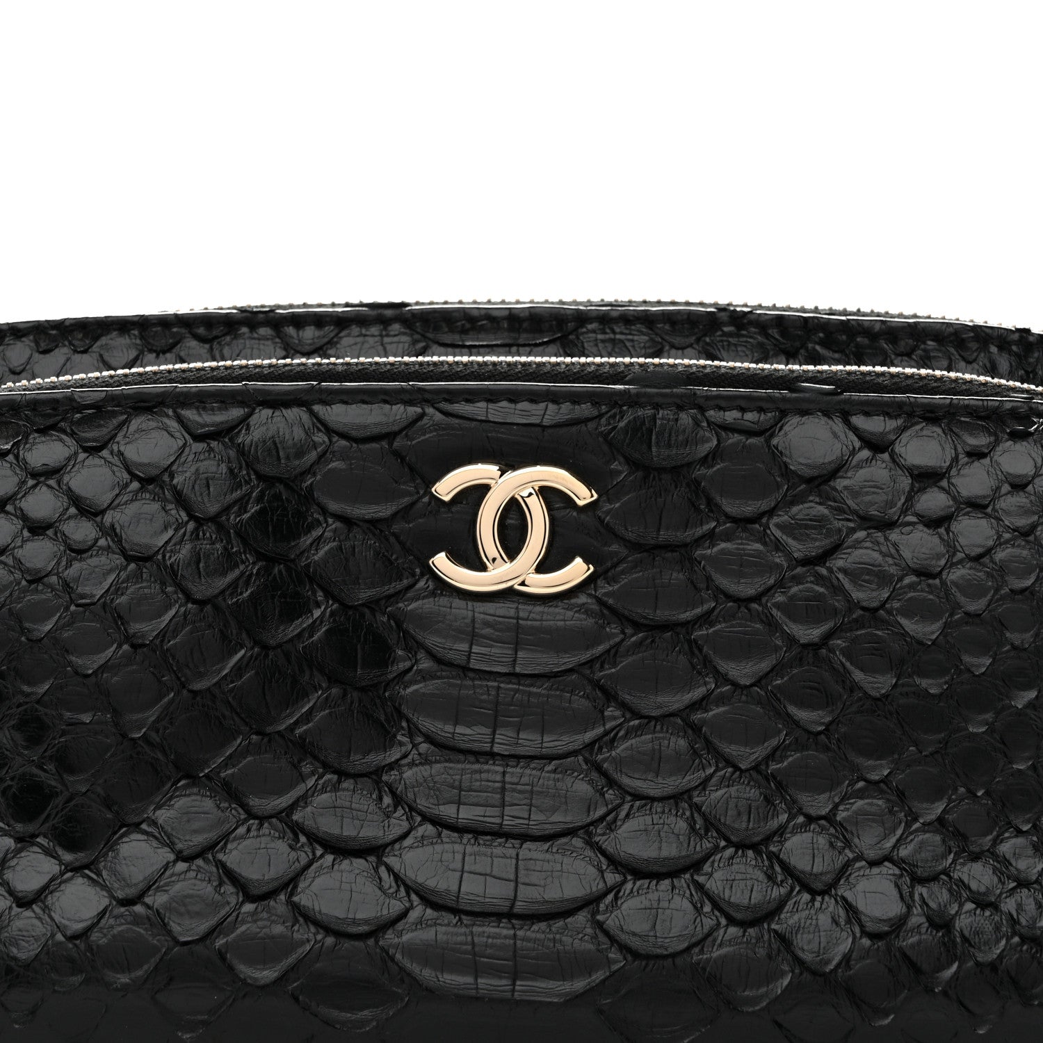 Snakeskin Waist Bag Black