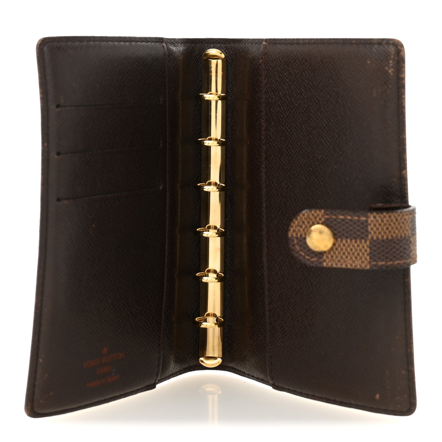 Damier Ebene Small Ring Agenda Cover