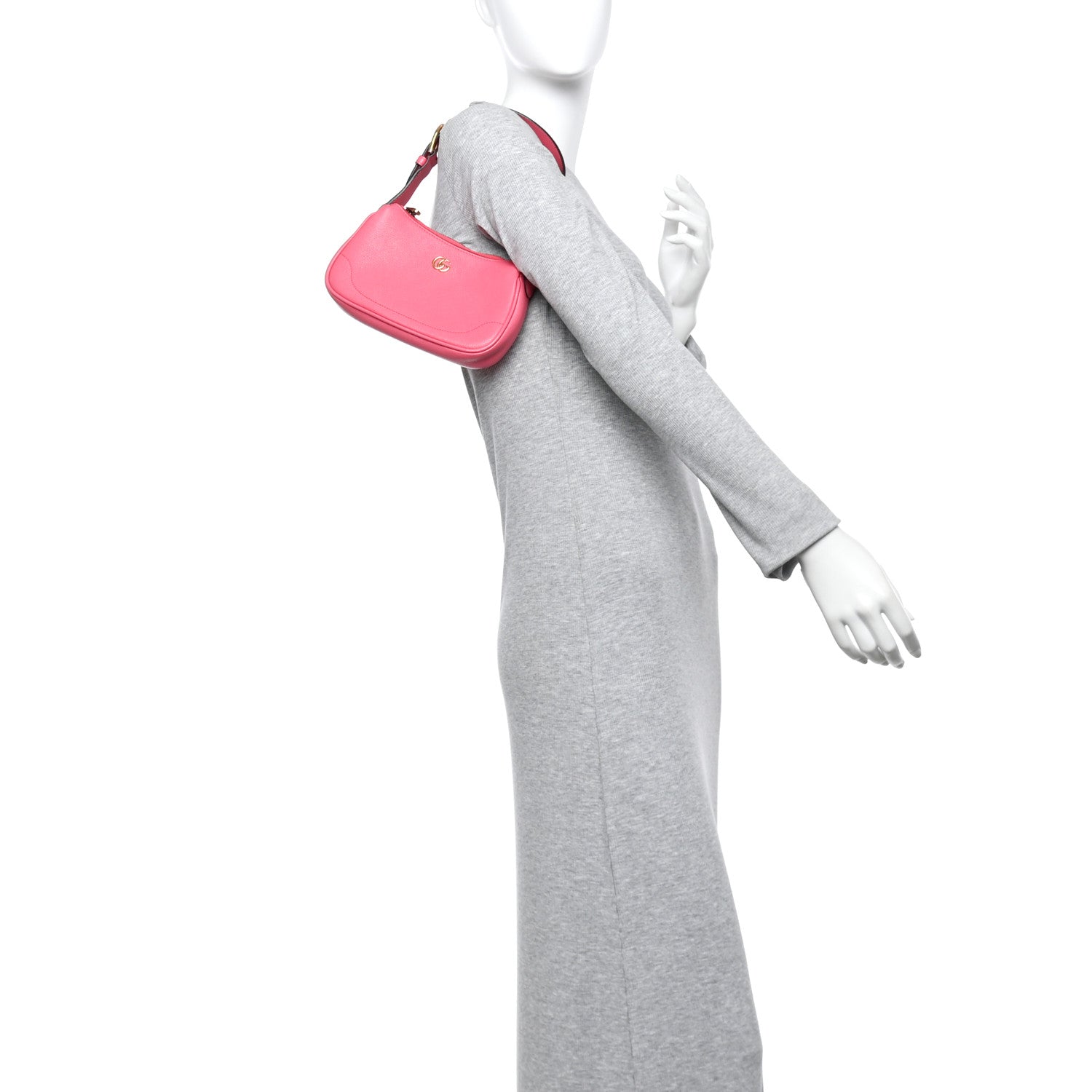 Goatskin Mini Aphrodite Shoulder Bag Rhodamine Pink