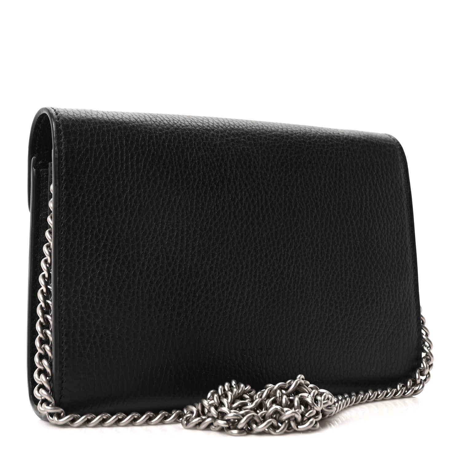 Calfskin Mini Dionysus Chain Wallet Black