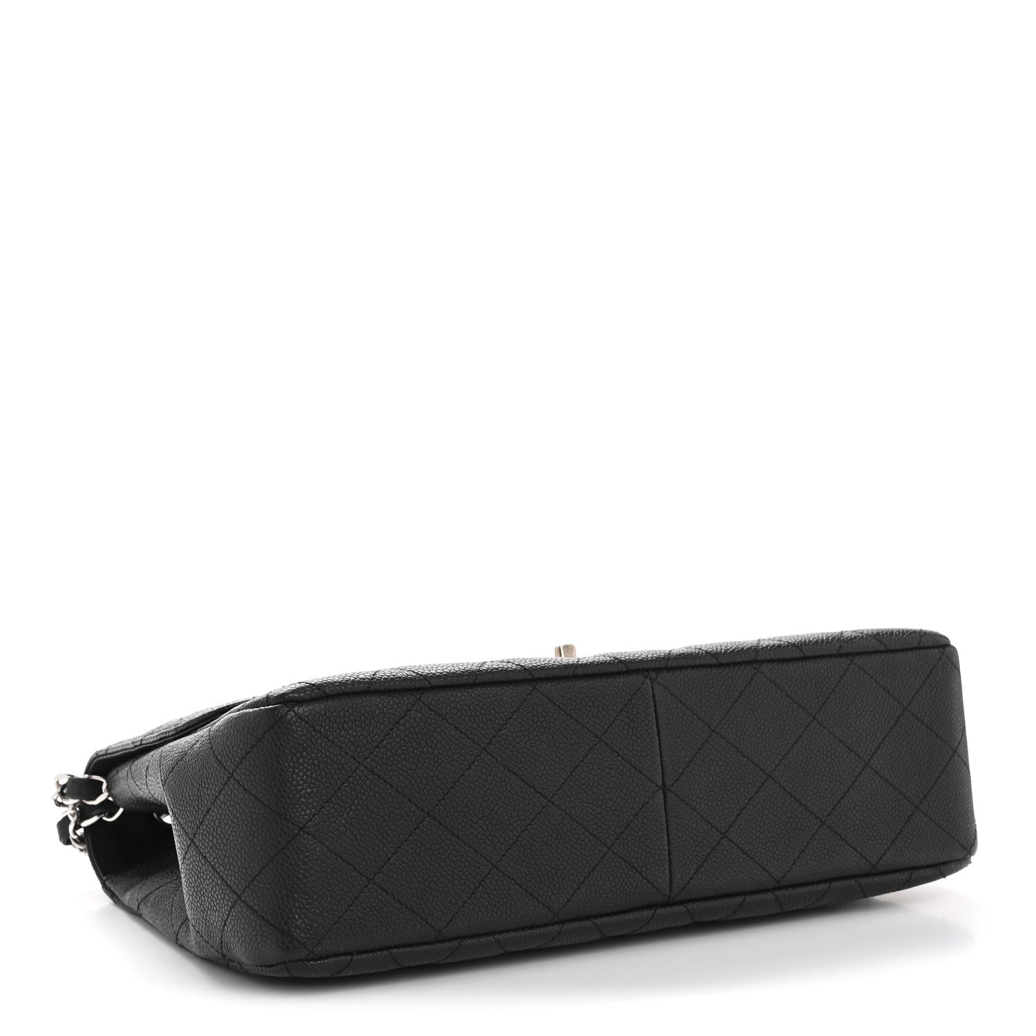 Caviar Quilted Jumbo Single Flap Black