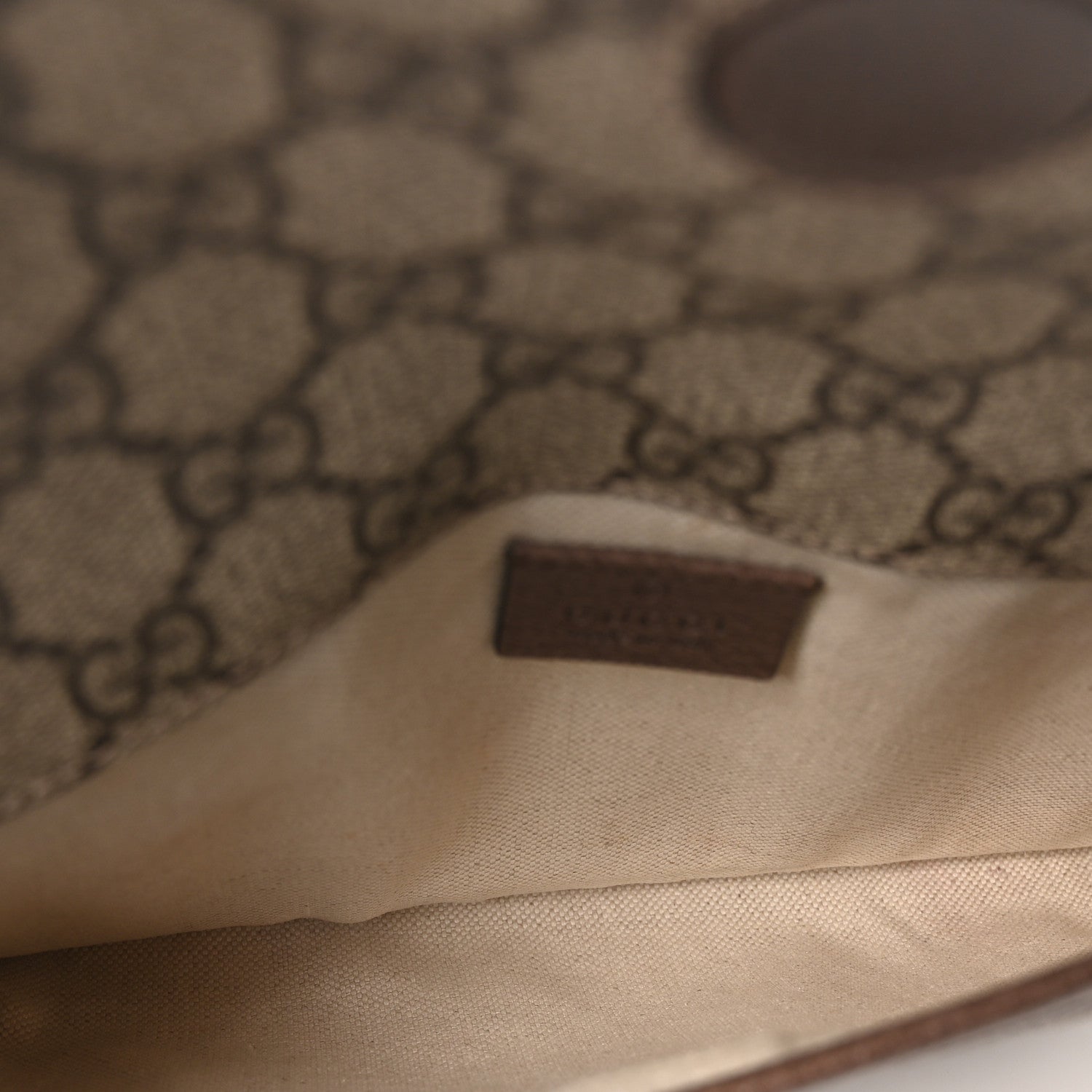 GG Supreme Monogram Neo Vintage Web Belt Bag Brown