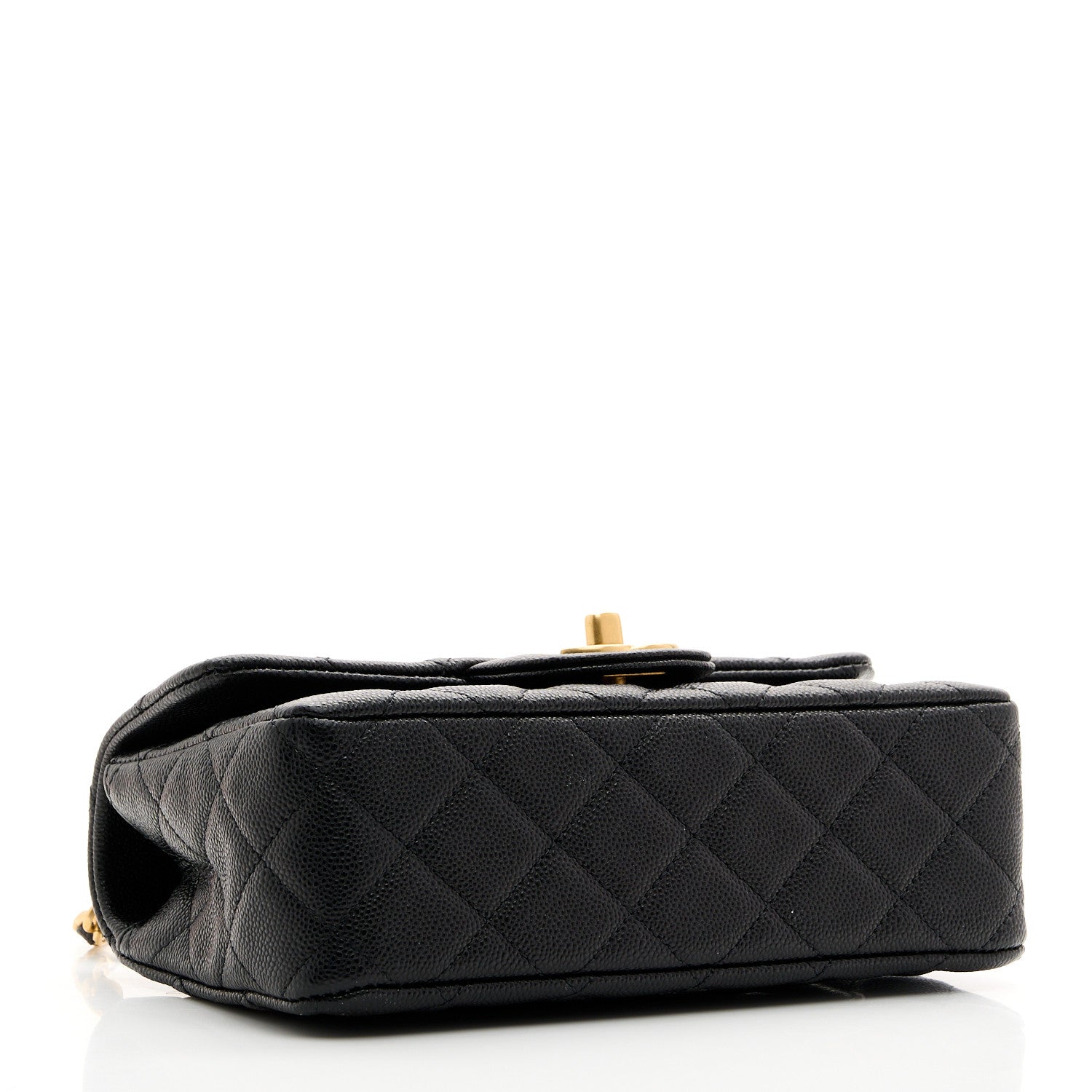 Caviar Quilted Mini Handy CC Flap Black