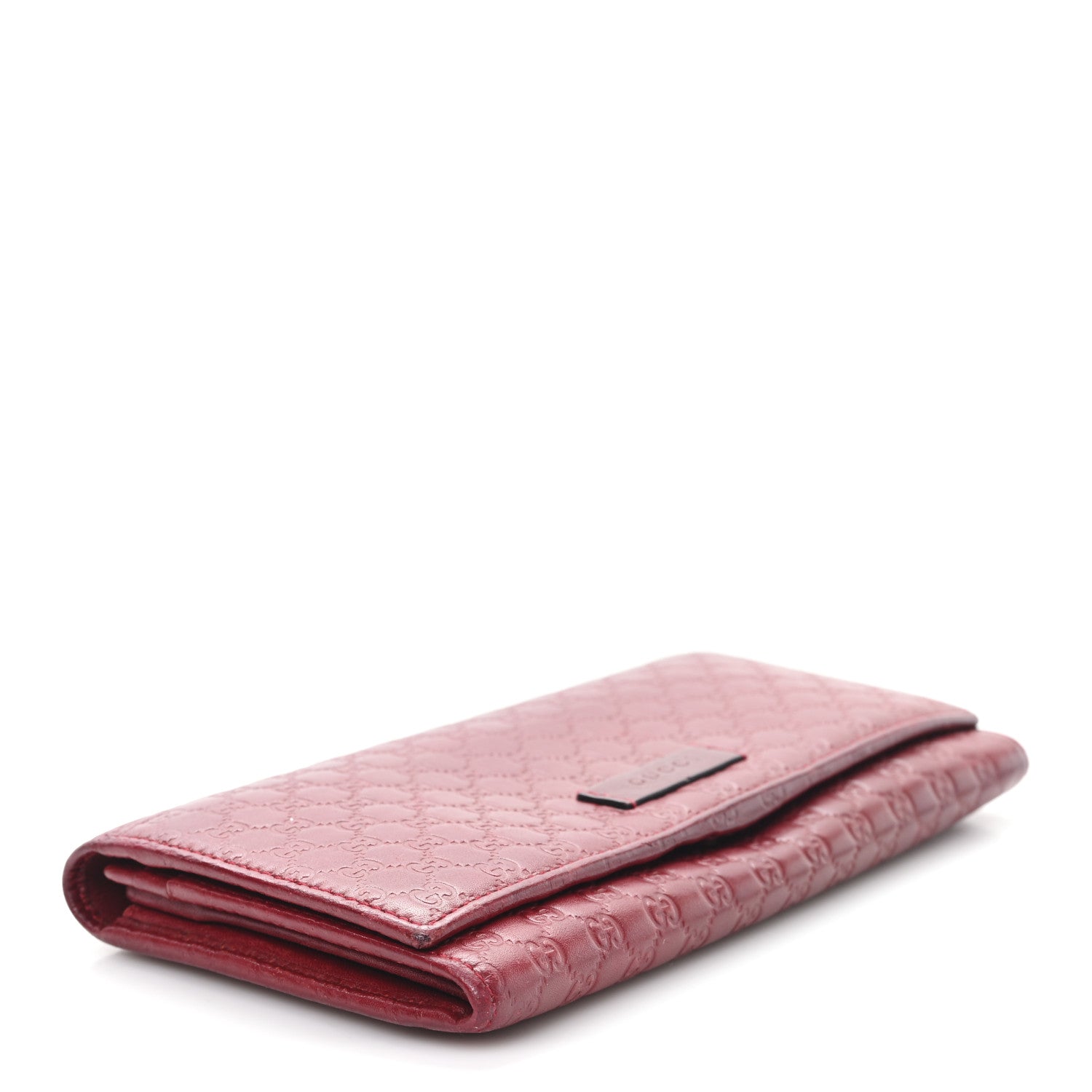 Soft Microguccissima Continental Wallet Red