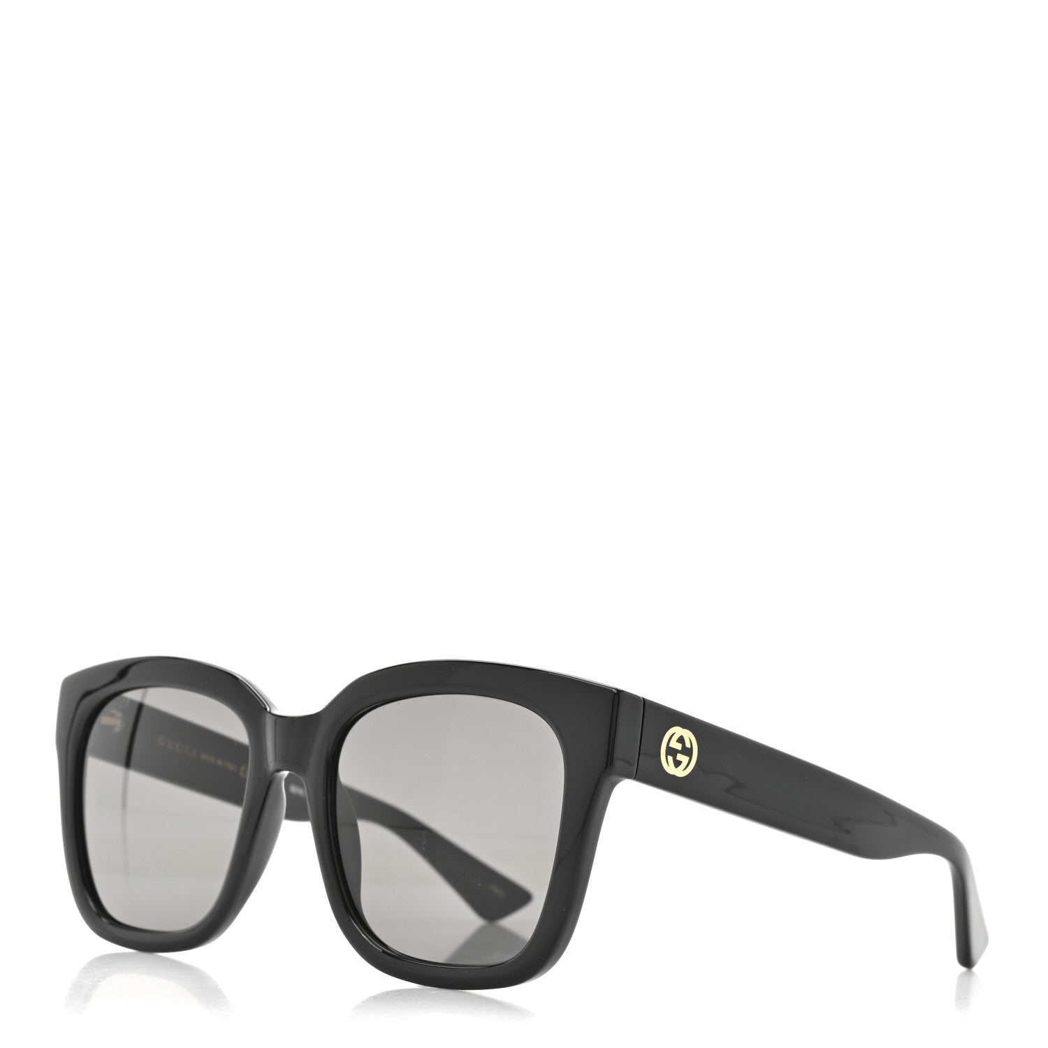 Acetate Square Frame Sunglasses GG1338S Black