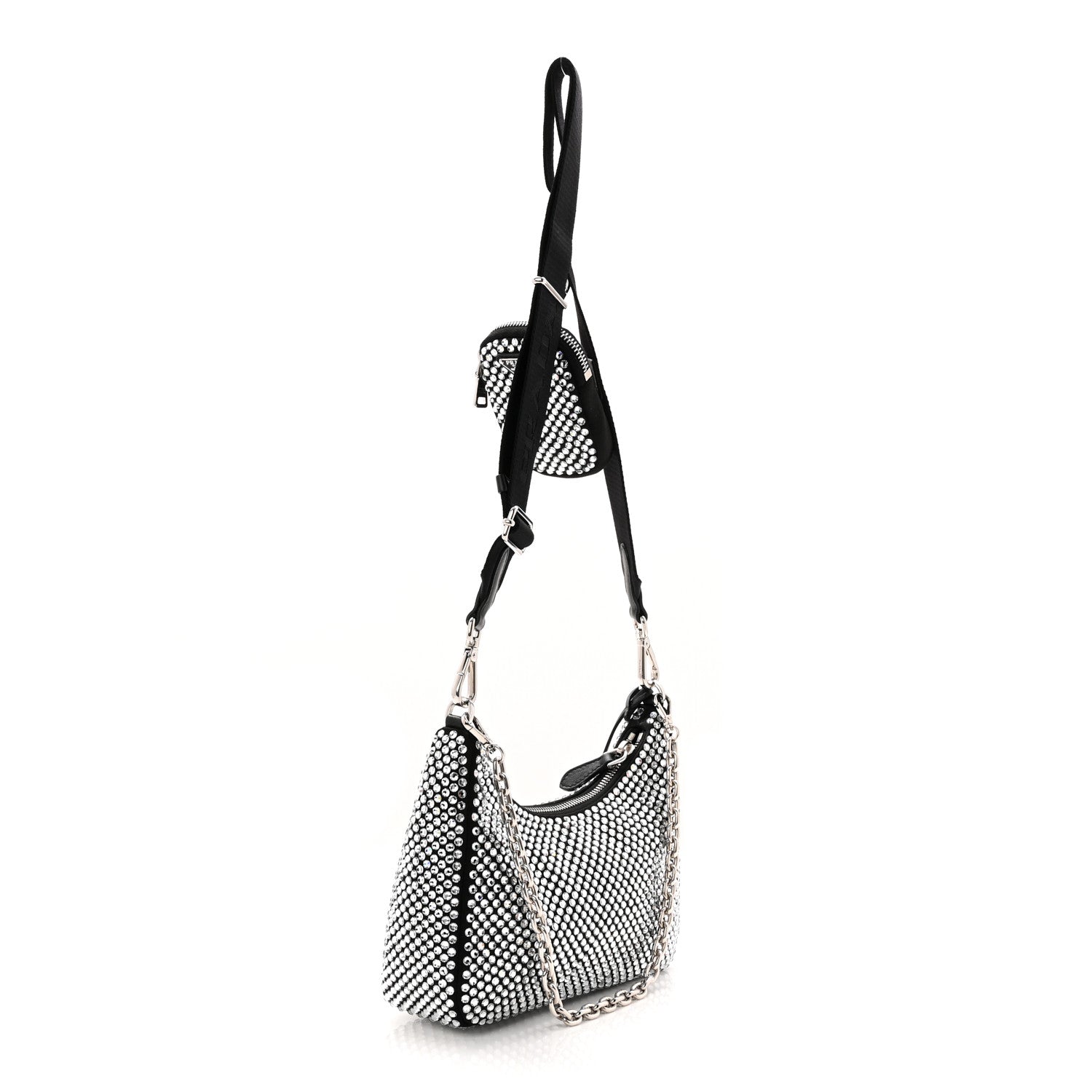 Satin Crystal Re-Edition 2005 Shoulder Bag Cristal