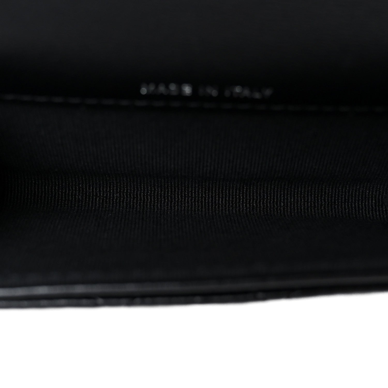 Lambskin Quilted Flap Card Holder Wallet So Black