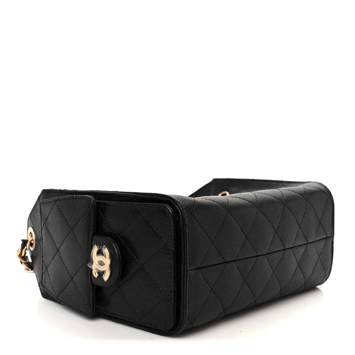 Caviar Quilted Mini Chanel 25 Handbag Black