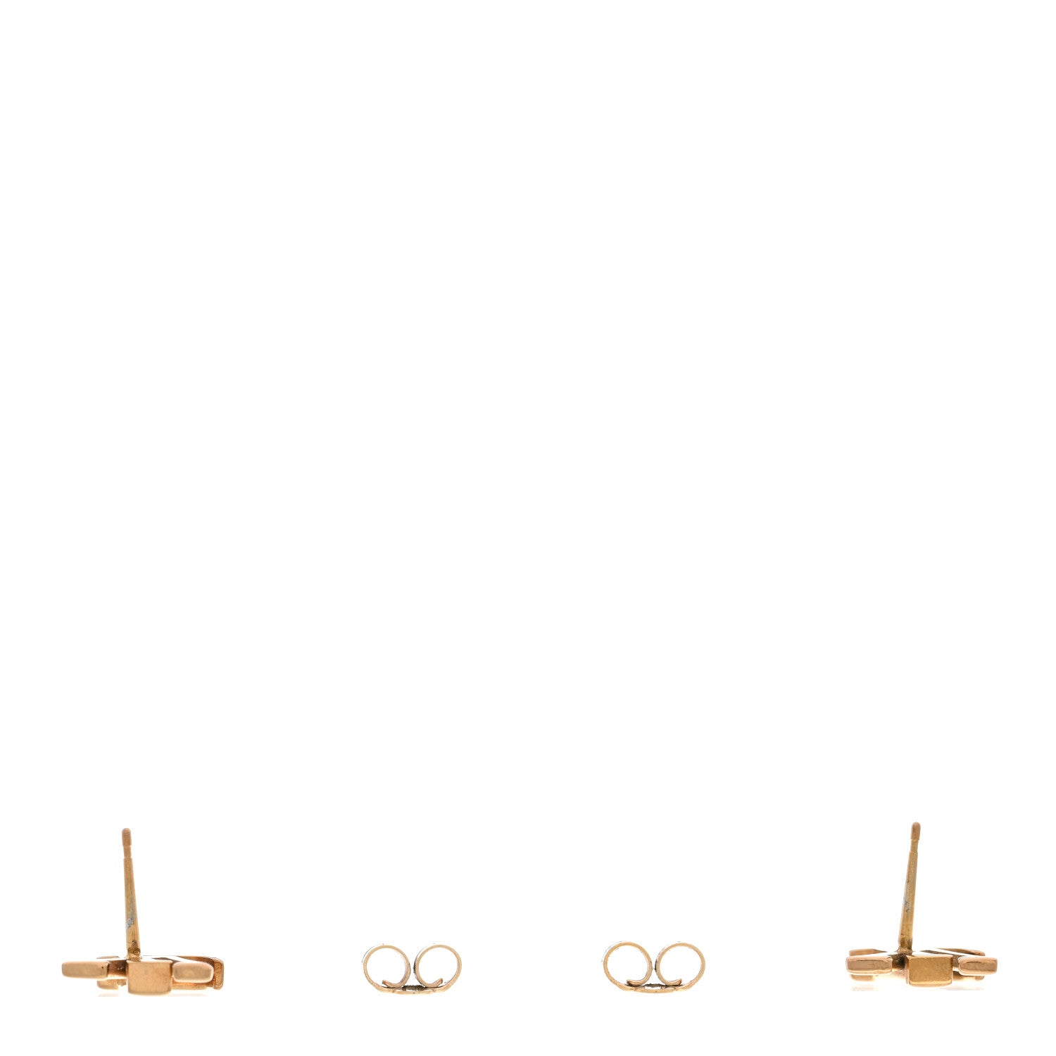 Metal LV Iconic Earrings Gold
