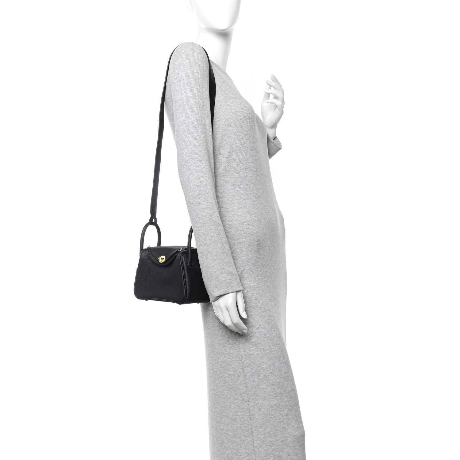 Taurillon Clemence Mini Lindy 20 Black