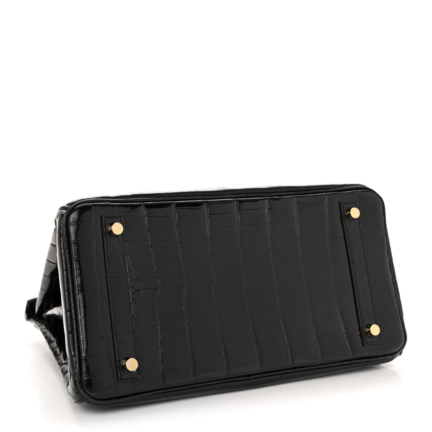 Shiny Niloticus Crocodile Birkin 30 Black