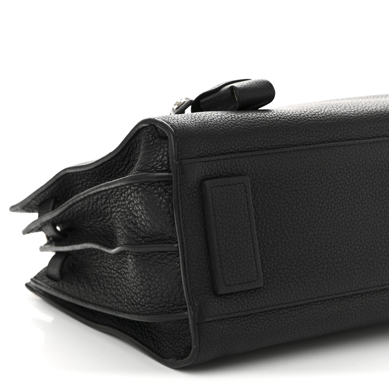 Grained Calfskin Baby Sac De Jour Souple Black