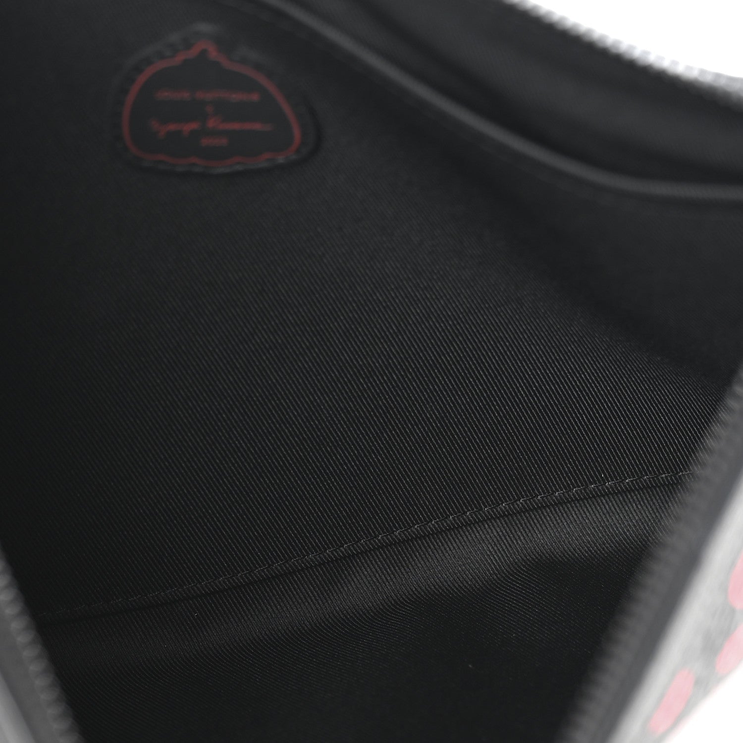 LV X YK Taurillon Monogram Pochette To-Go Black Red