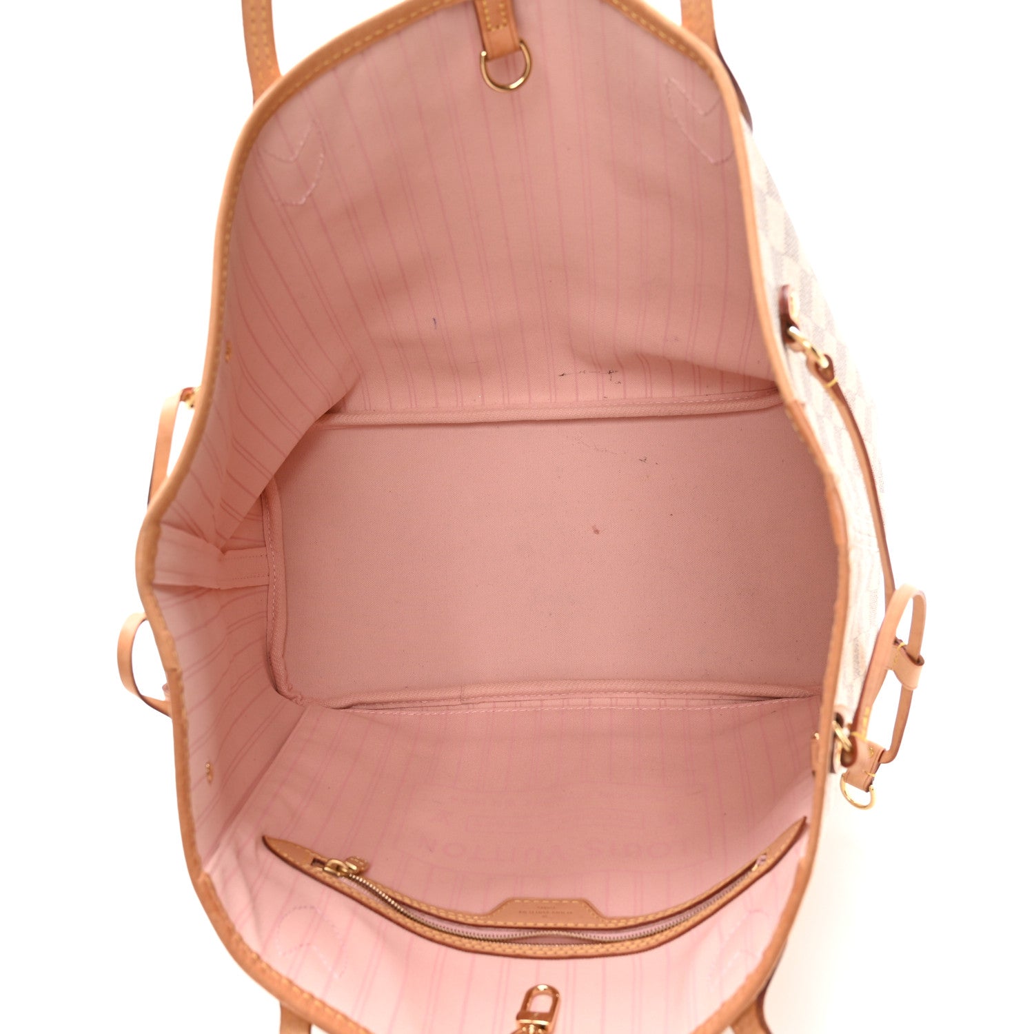 Damier Azur Neo Neverfull MM Rose Ballerine