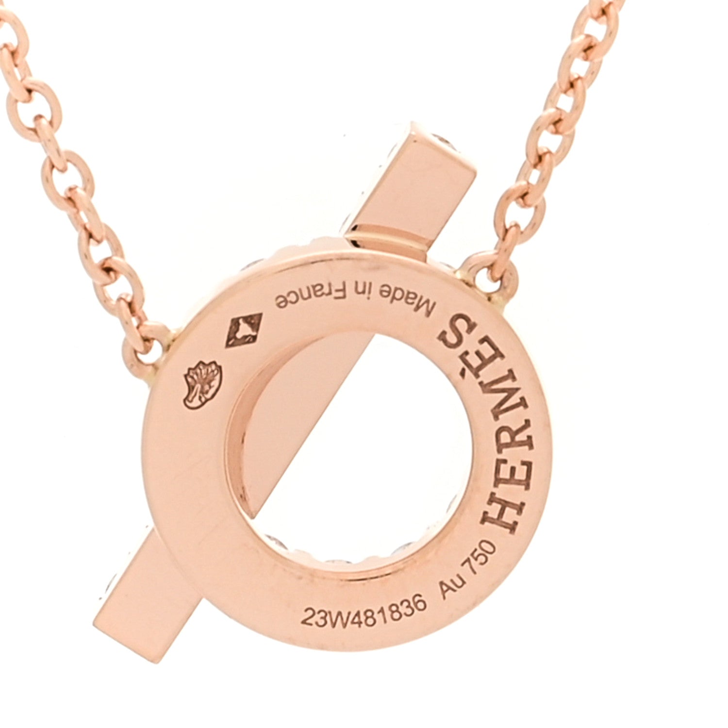 18K Rose Gold Diamond Finesse Pendant Necklace