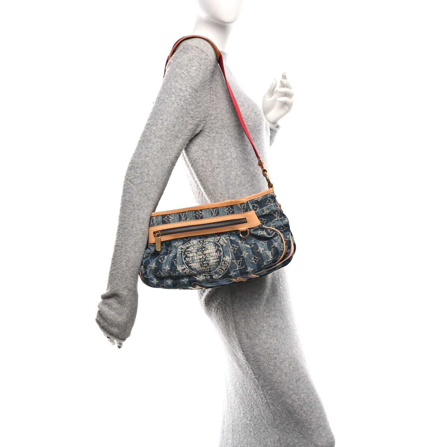 Denim Raye Porte Epaule MM