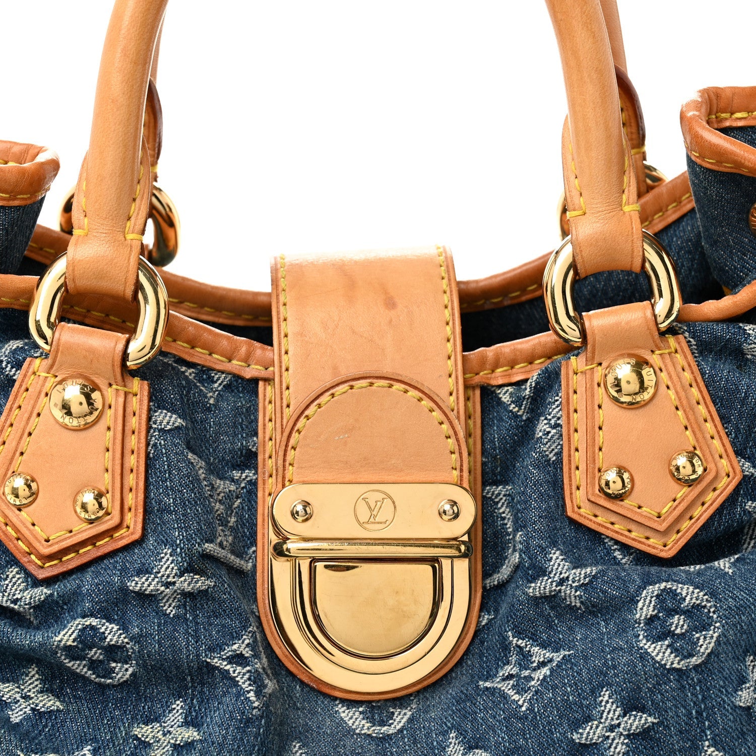 Monogram Denim Pleaty Blue