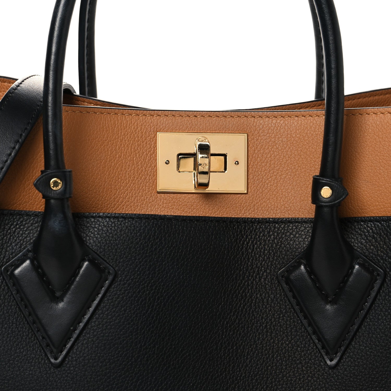 Calfskin Monogram On My Side MM Black
