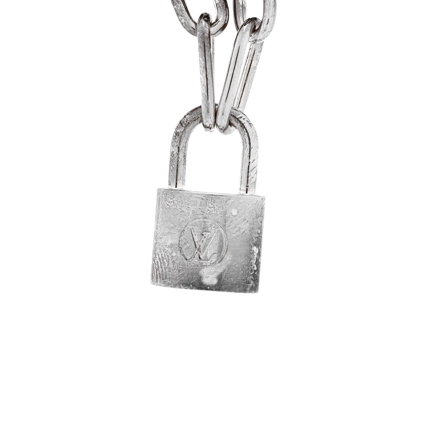 X Virgil Abloh Sterling Silver Lockit Bracelet Black