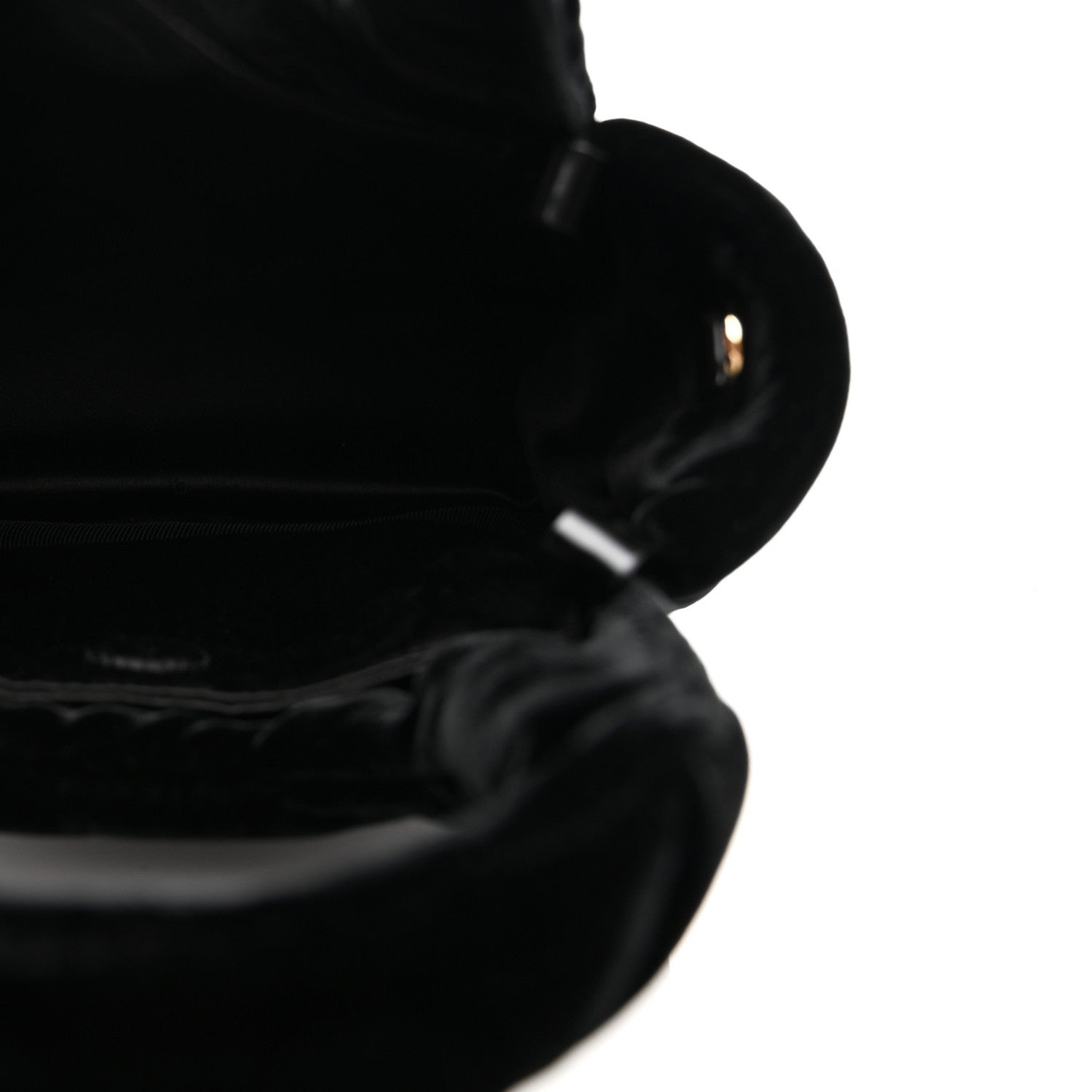 Padded Velvet Mini Bag Black