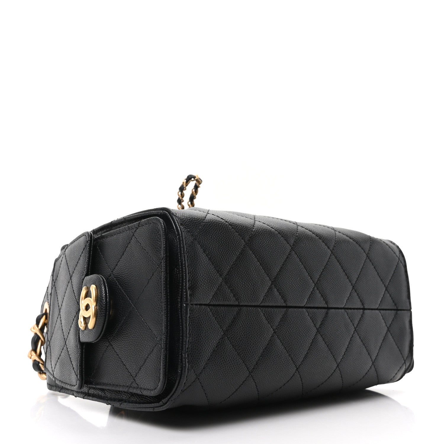 Caviar Quilted Mini Chanel 25 Handbag Black