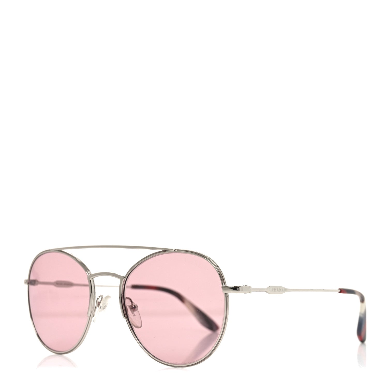 Round Sunglasses VPR 55U Rosa Silver
