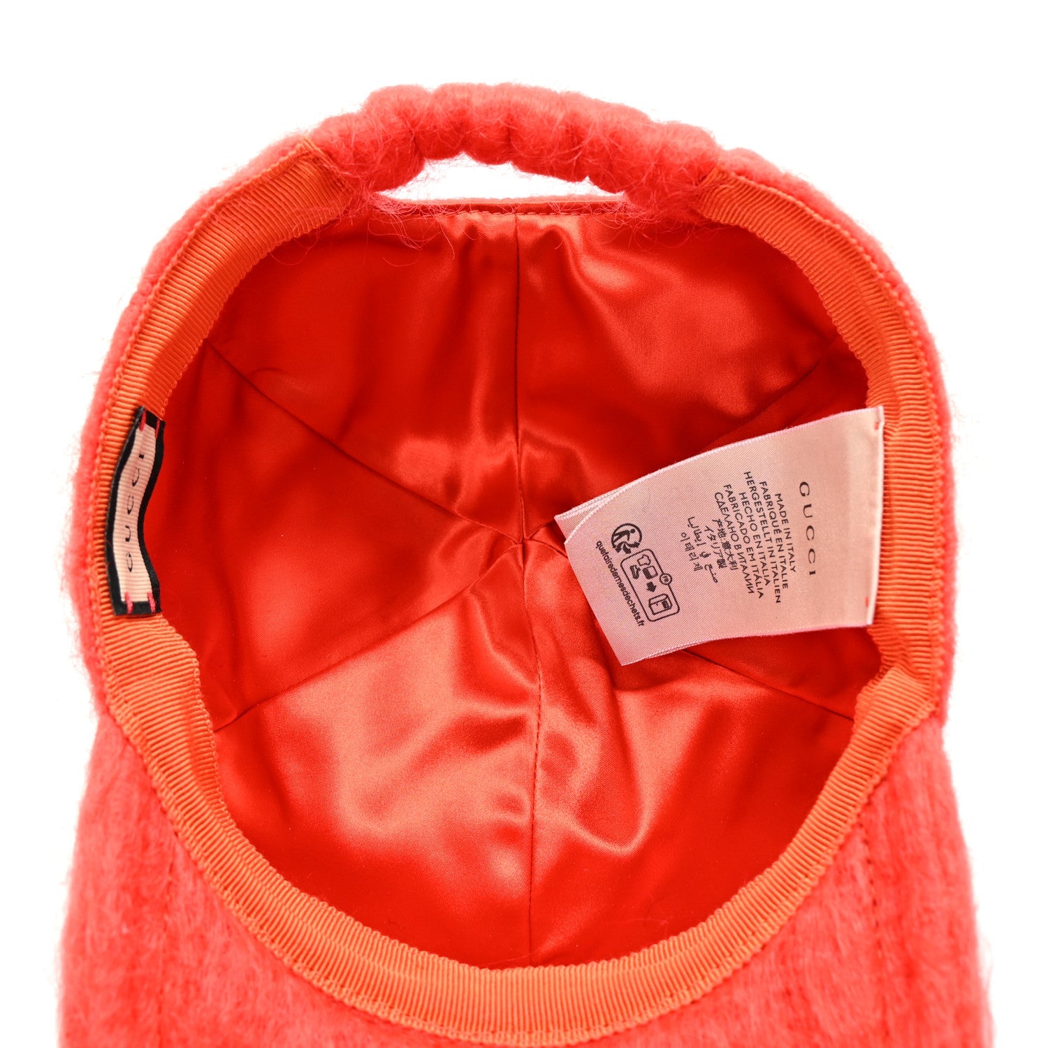 Mohair GG Lauren Baseball Hat S Orange