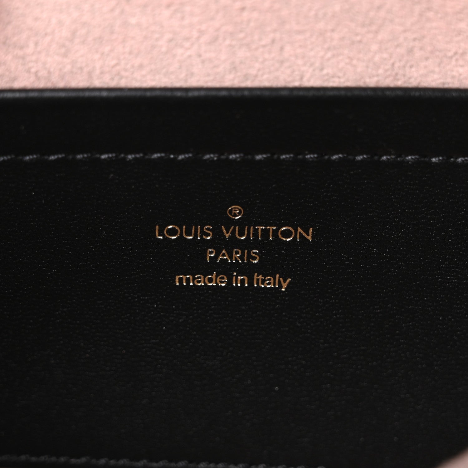 Lambskin Embossed Monogram Pochette Coussin Black