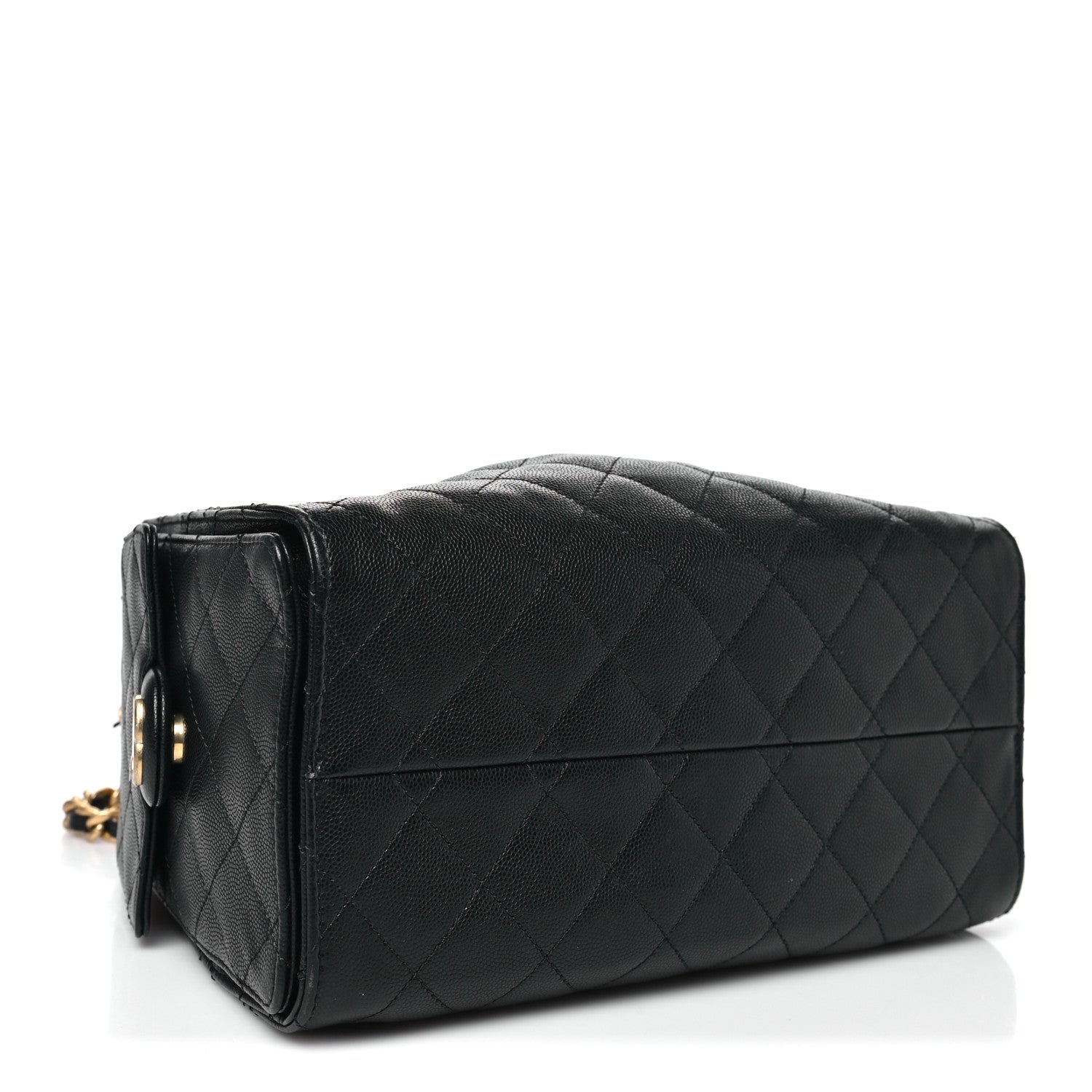 Caviar Quilted Small Chanel 25 Handbag Black