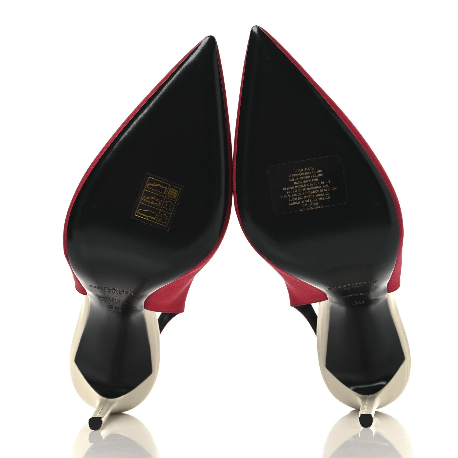 Crepe De Chine Zoe 105 Slingback Pump 38 Deep Red