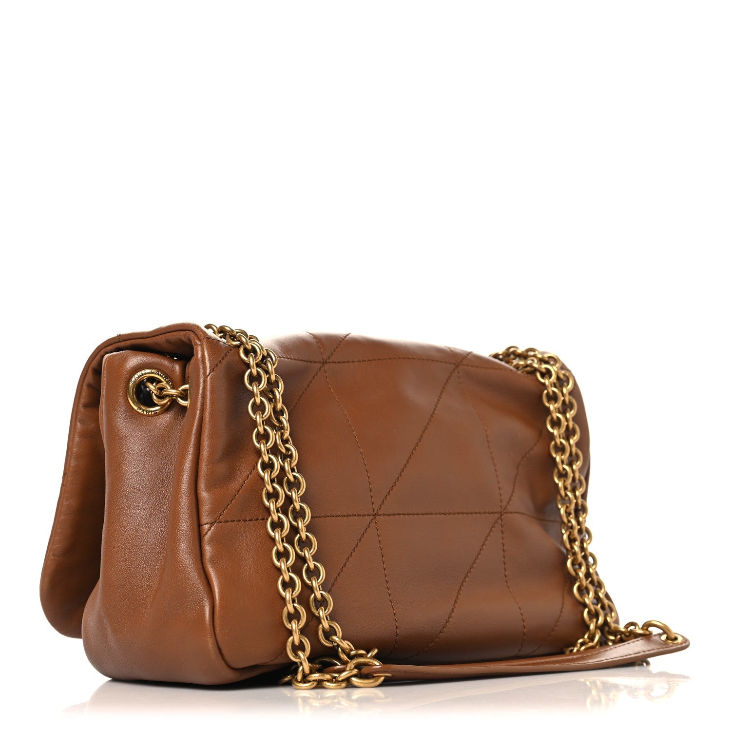 Lambskin Matelasse Monogram Small Jamie 4.3 Light Fox