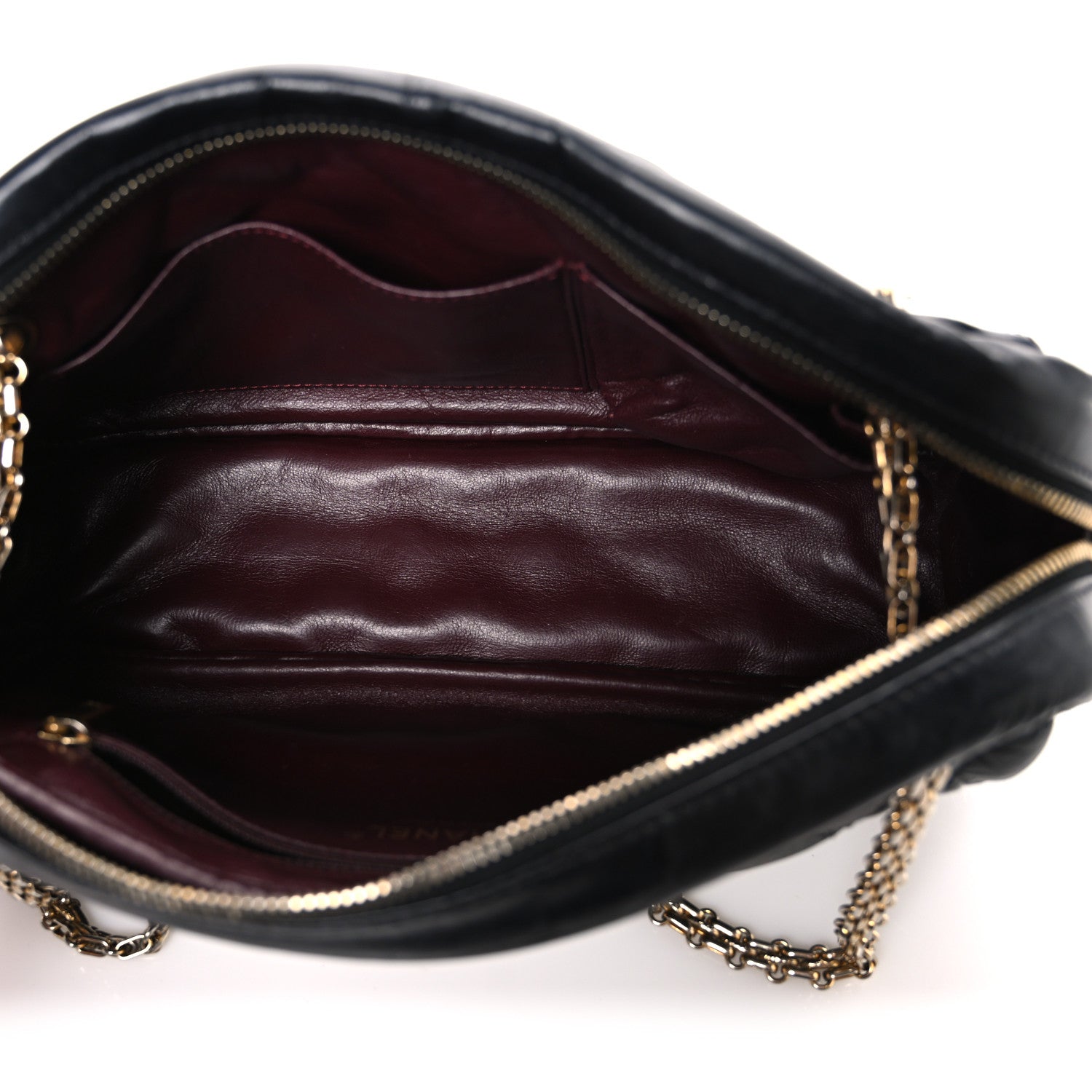 Aged Calfskin Quilted Medium Reissue Camera Case Black