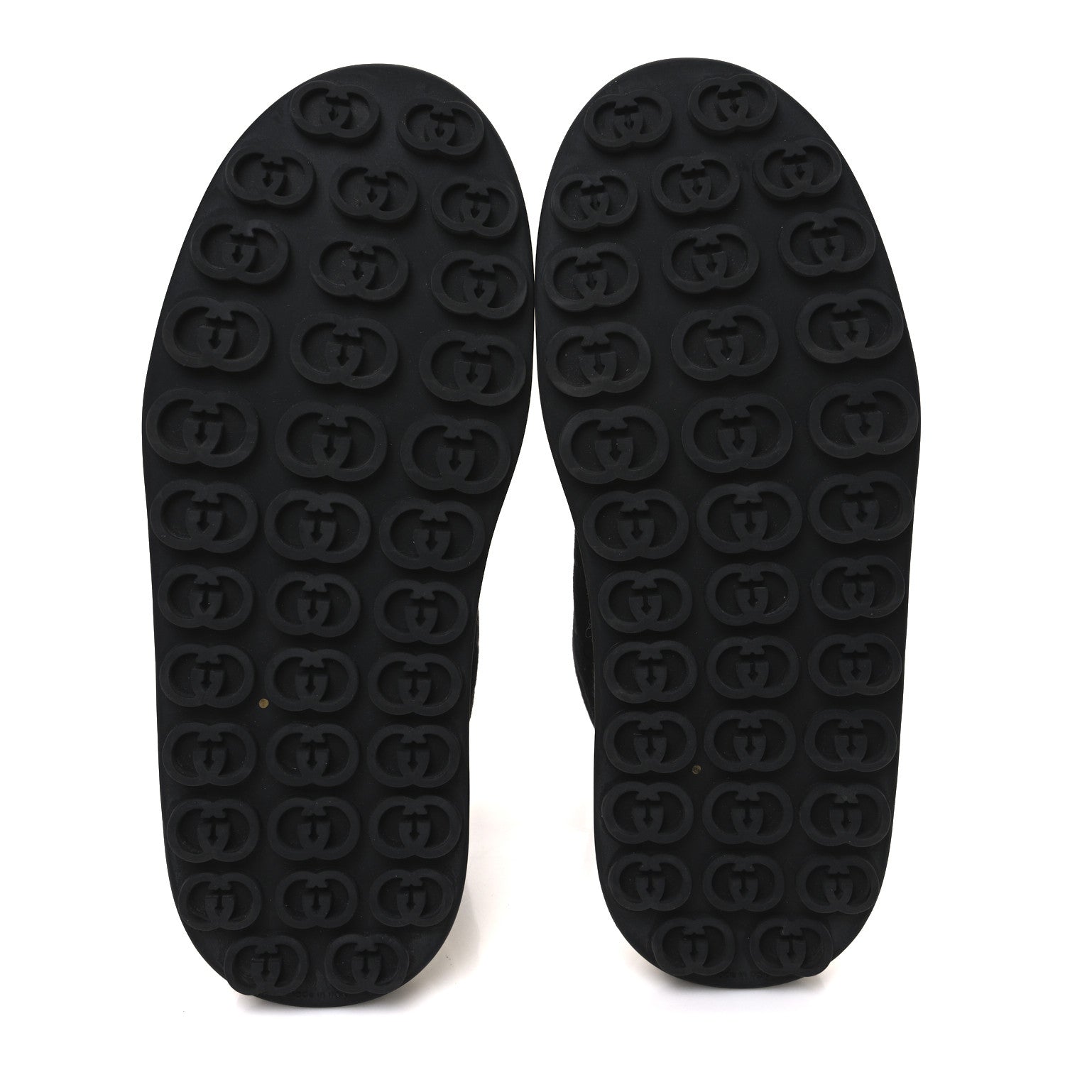 New Canvas GG Monogram Womens Tennis 1977 High Top 55mm Platform Sneakers 39.5 Black Mystic White