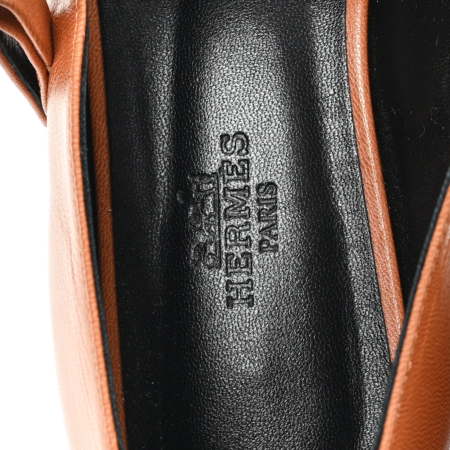 Goatskin Jane Ballet Flats 37 Marron Alezan