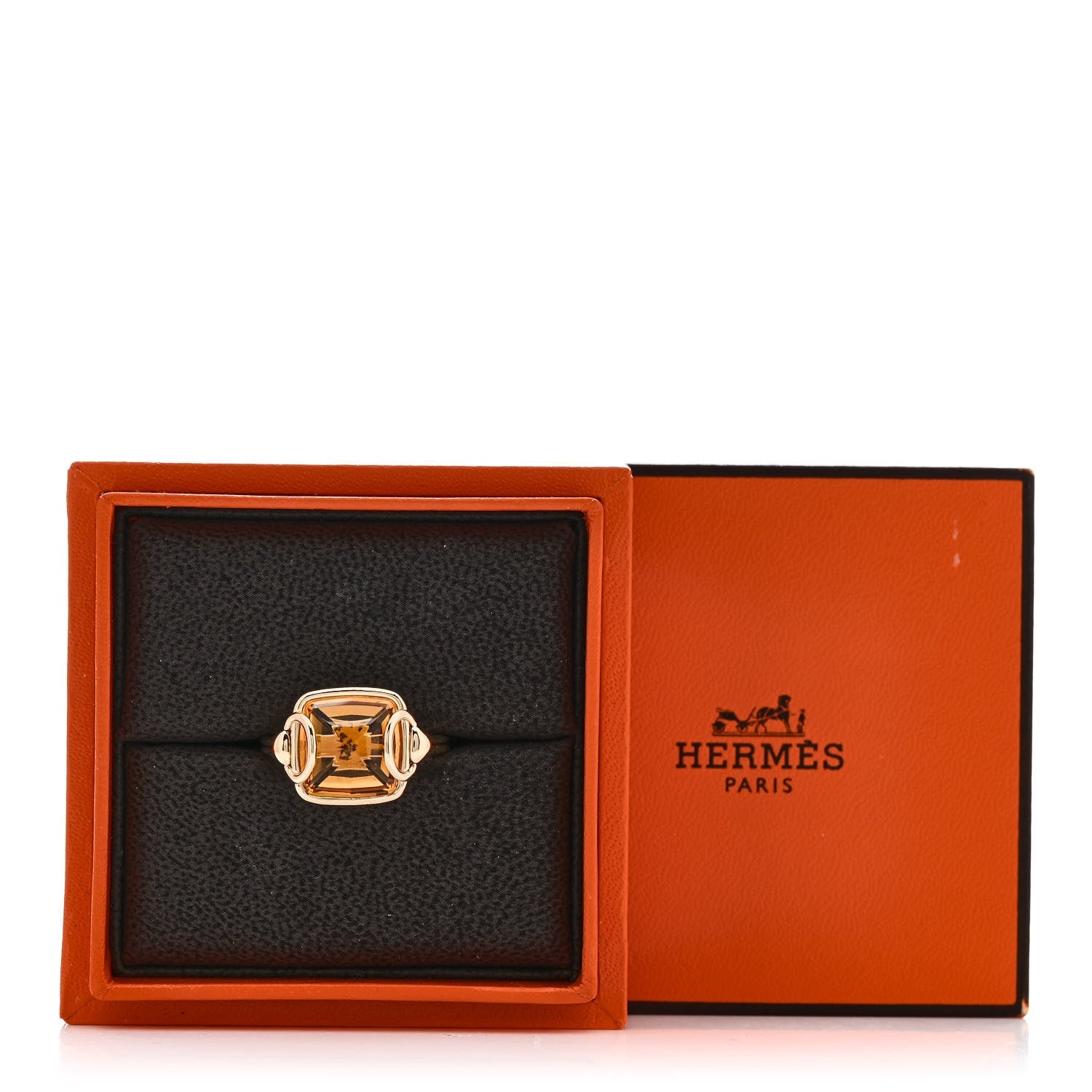 18K Yellow Gold Citrine Nausicaa Ring 53 6.5