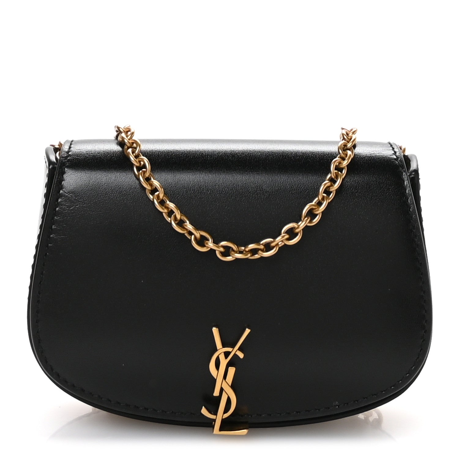 Box Calfskin Mini Purse On Chain Black