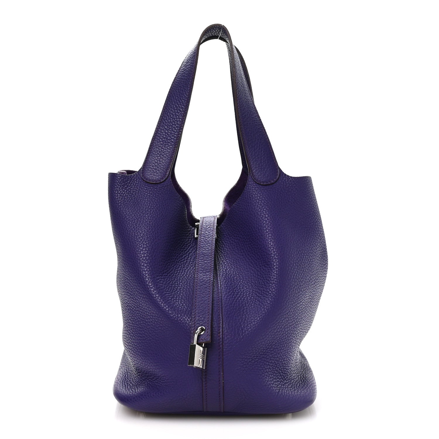 Taurillon Clemence Picotin Lock 26 GM Iris