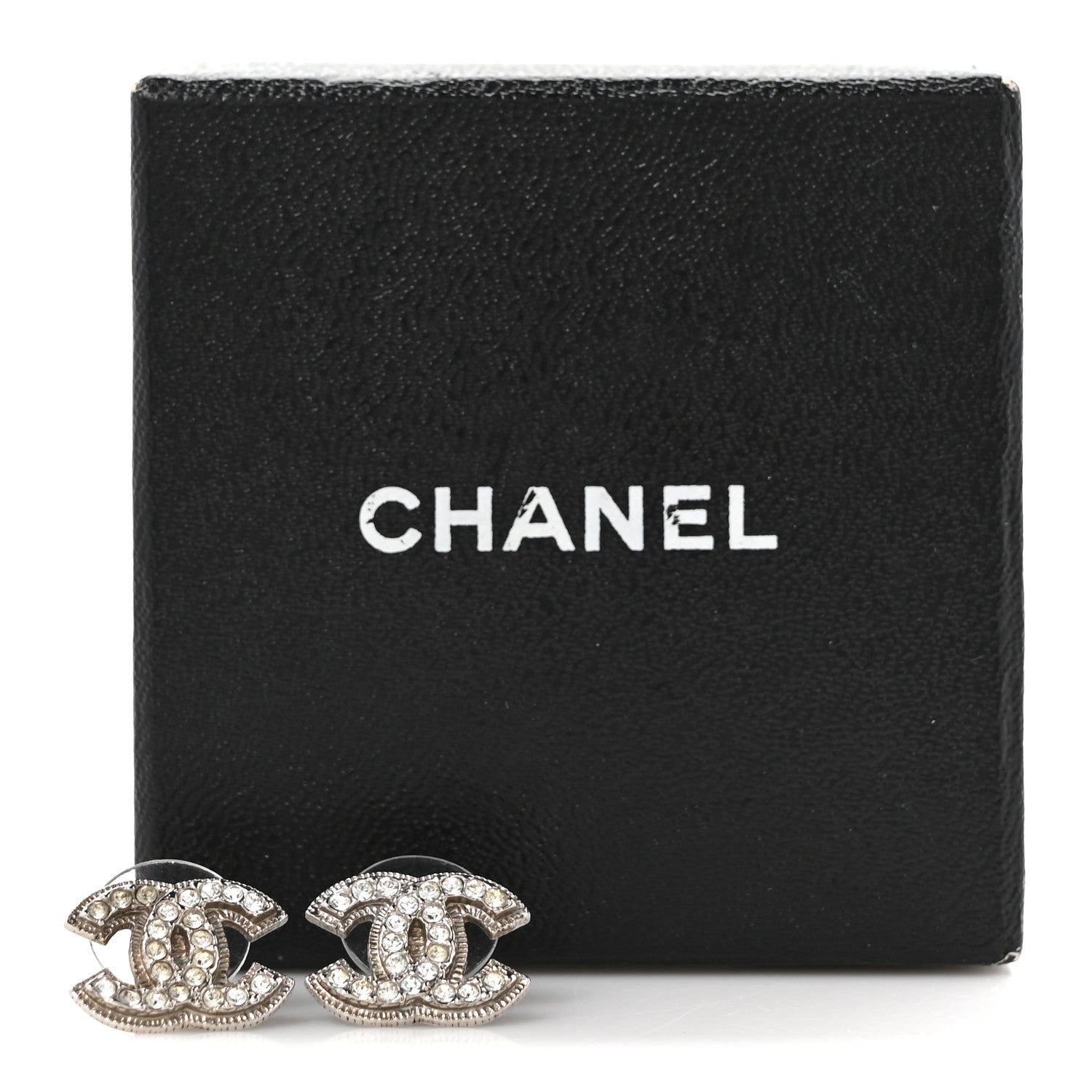 Crystal Timeless CC Earrings Silver