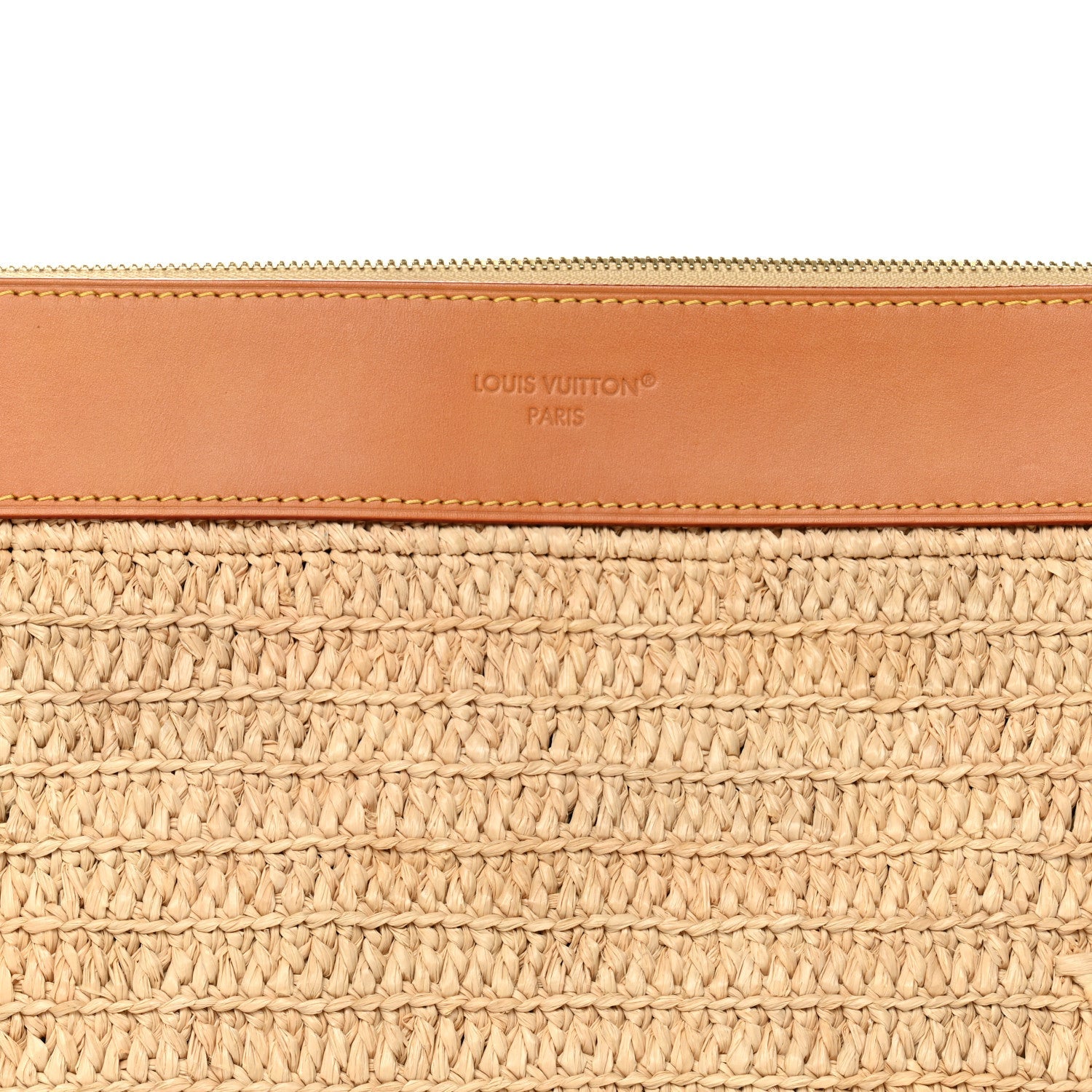 Raffia Pochette Voyage Souple Natural Beige