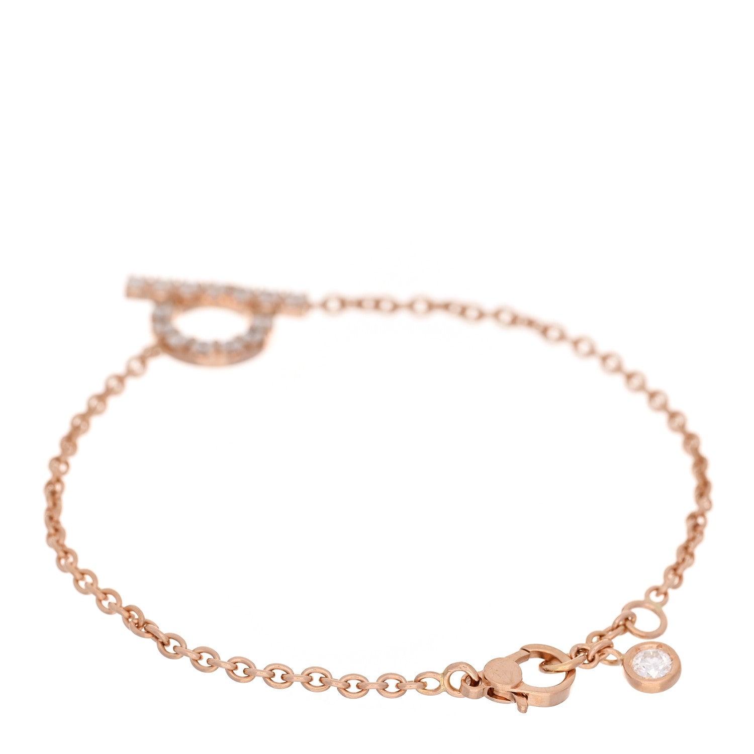 18K Rose Gold Diamond Finesse Bracelet SH