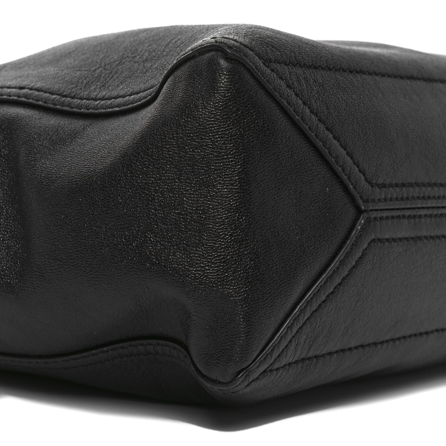 New Sakai Calfskin Lux Medium Dahlia Tote Black