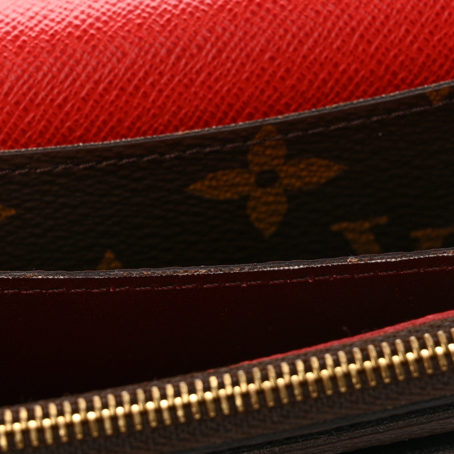 Monogram Bloom Flower Emilie Wallet Coquelicot